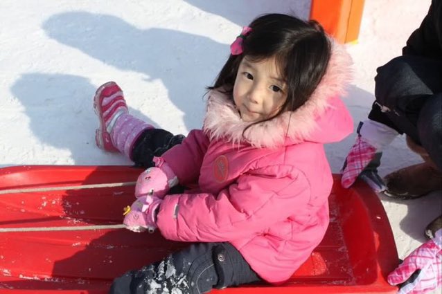 ILL-IT Lee Wonhee predebut photos sledding elementary school K-pop I'LL-IT