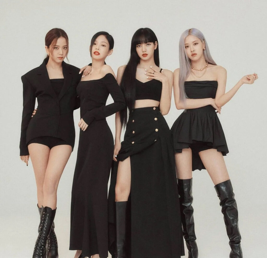 how tall are the Blackpink members height ordered tallest to shortest Rosé Lisa Jennie Jisoo YG Entertainment K-pop girl group cm inches
